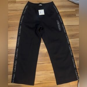 Calvin Klein Black wide leg joggers